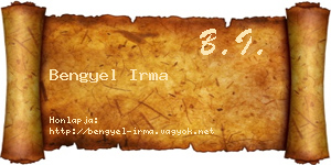 Bengyel Irma névjegykártya
